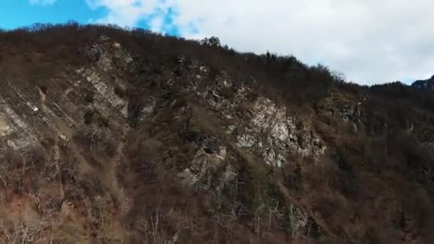 Camino Borjomi Verano Vista Aérea Vista Montaña — Vídeo de stock