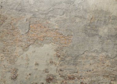 Aşınmış bir metalin yüzeyi.