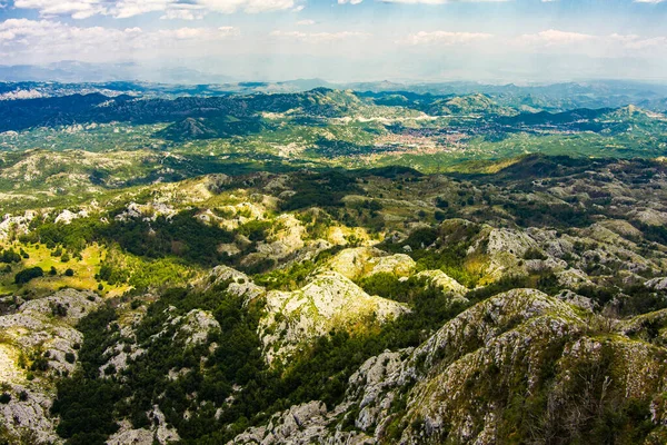 Montenegro Lovcen National Park Mount Lovcen Drone Aerial View Popular — Fotografia de Stock