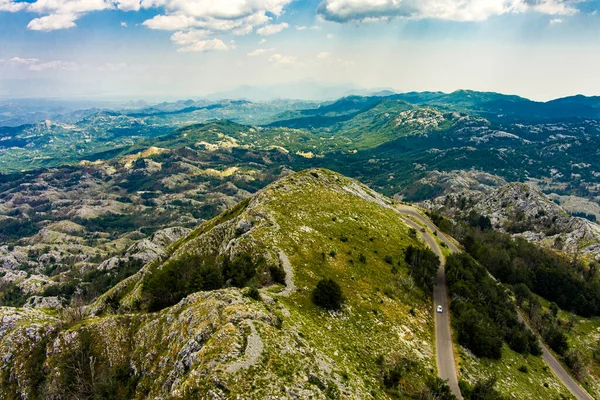 Montenegro Lovcen National Park Mount Lovcen Drone Aerial View Popular — Fotografia de Stock