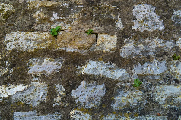 Old Stone Wall Vintage Stonework Background — Photo