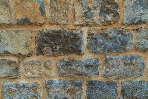 Old Stone Wall Vintage Stonework Background — Stockfoto