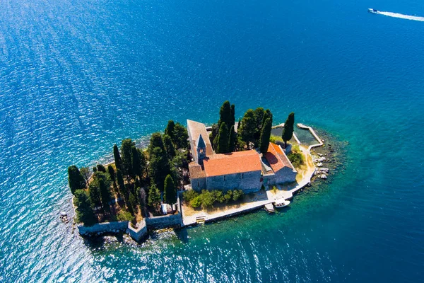 Montenegro Baía Kotor George Island Está Localizado Perto Cidade Perast — Fotografia de Stock