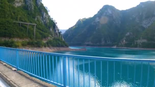 Karadağ Durmitor Ulusal Parkı Pivo Gölü Tara Nehri Nin Kanyonu — Stok video