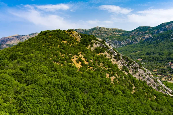 Montenegro Verão Montanhas Verdes Montanha Máxima Drone Vista Aérea — Fotografia de Stock