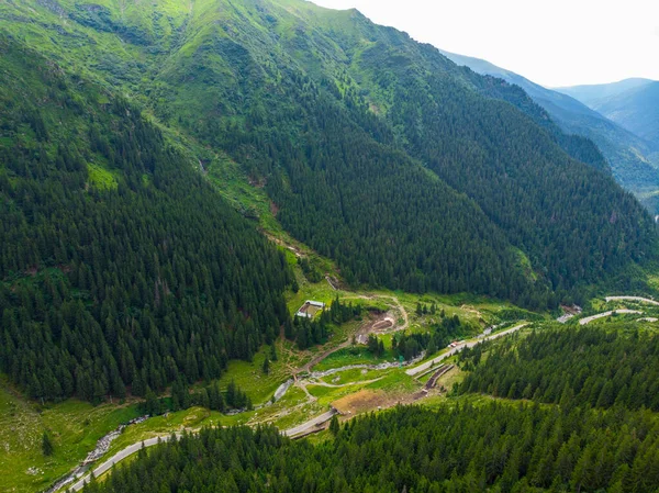 Romania Fagaras Mountain Range Mountain Highway Transfagarash One Most Beautiful — Stock Photo, Image