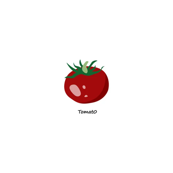 Tomatenillustration im Cartoon-Stil. — Stockvektor