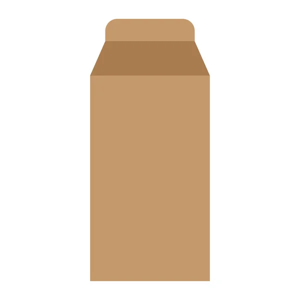 Paper Brown Bag Vector Illustration Eco Packaging – Stock-vektor