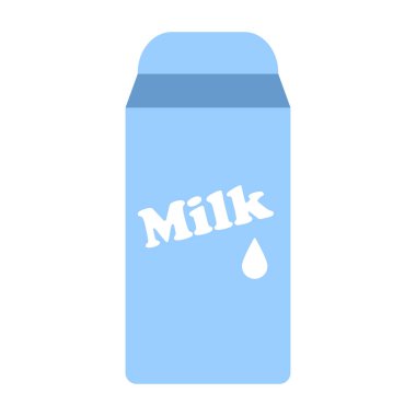 Sütlü ekolojik paket tasviri. Vektör resmi.