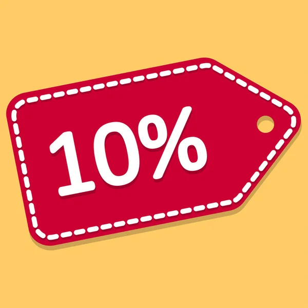 Percent Discount Discount Tag Sale Vector Illustration — Stock Vector