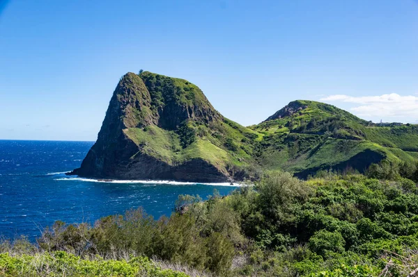 Cena Praia Final Janeiro 2022 Maui Hawaii — Fotografia de Stock