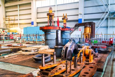 Dev Sanayii ve ekipman içinde modern endüstriyel enerji santrali