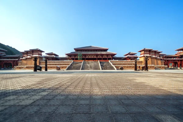 Beautiful Summer Qin Han Ancient City Park China Guizhou — Stock Photo, Image