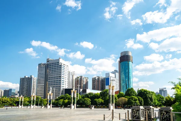 Οχυρωμένη Πλατεία Είναι Ένα Κτίριο Ορόσημο Στην Guiyang Την Πρωτεύουσα Εικόνα Αρχείου