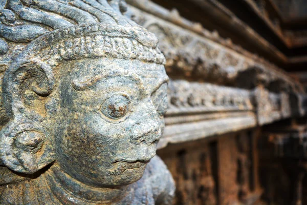Jalakandeswarar Tapınağı Nda Oyulmuş Taş Heykel Vellore Hindistan — Stok fotoğraf