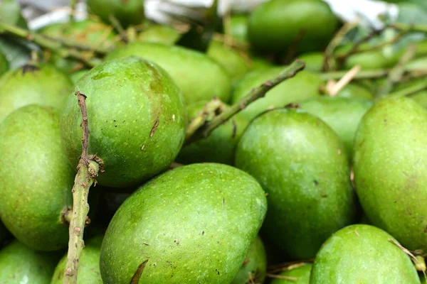 Mangos Verdes Mercado Aldea India —  Fotos de Stock