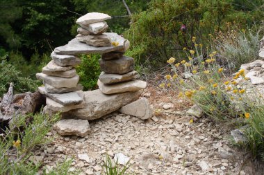 Samos - Griechenland - Steinmaennchen / Samos - Greece - Cairn /