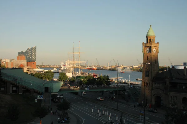 Hamburg Hafen Landungsbruecken Hamburg Harbour Landungsbruecken — Stock Fotó