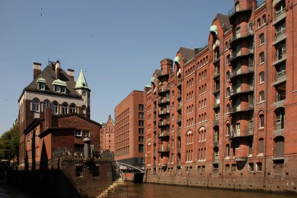 Hamburg Speicherstadt Hamburg Warehouse District — стоковое фото