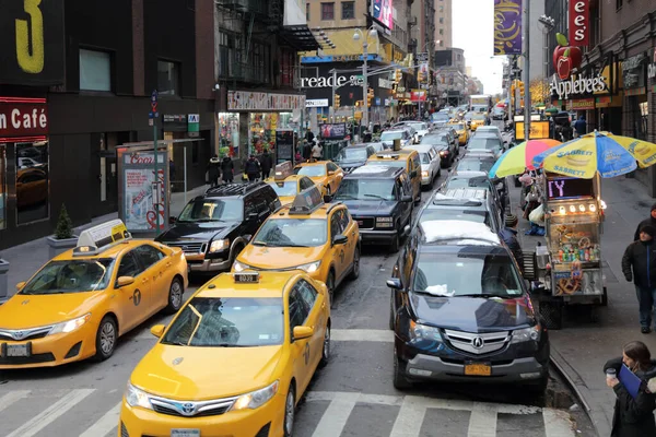 New York Strassenbild 50Th Street New York Streetscape 50Th Street — Stockfoto