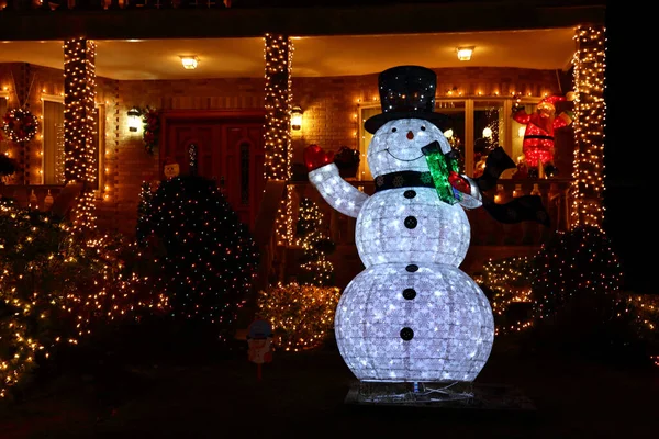 New York Weihnachten Dyker Heights New York Christmas Dyker Heights — Foto Stock