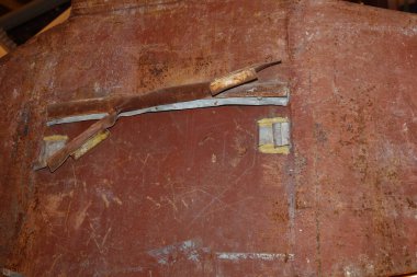 New York - World Trade Center - Stahlelement 9-11 / New York - World Trade Center - Steel element 9-11 /