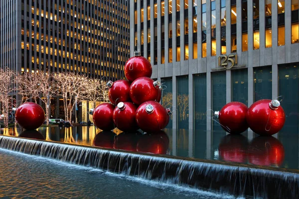 New York Weihnachten Weinachtskugeln New York Christmas Chrismas Ornaments — 图库照片