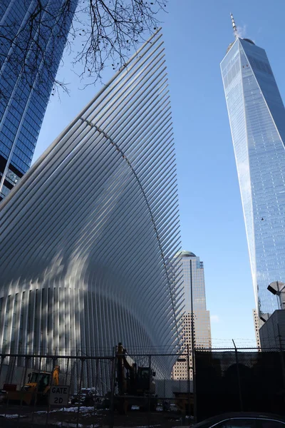 New York World Trade Center Oculus Und Freedom Tower New — Φωτογραφία Αρχείου