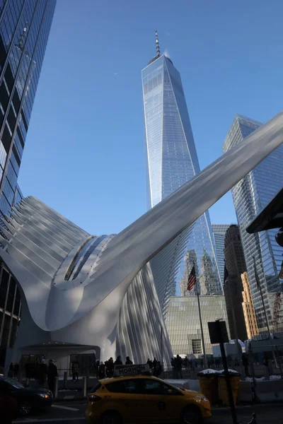 New York World Trade Center Oculus Und Freedom Tower New — 스톡 사진