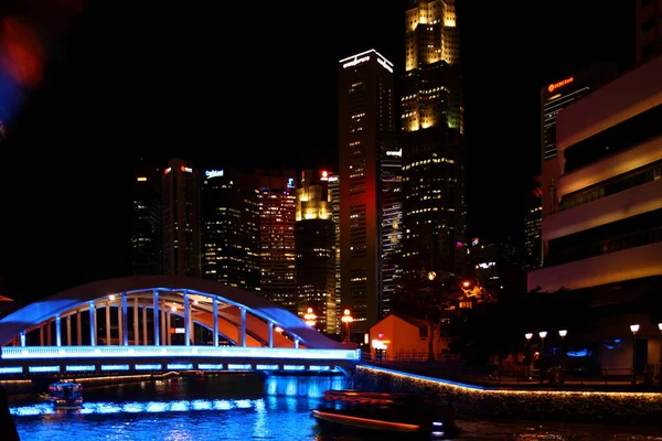 Singapur Ποταμός Σιγκαπούρης Σιγκαπούρη Ποταμός Σιγκαπούρης — Φωτογραφία Αρχείου