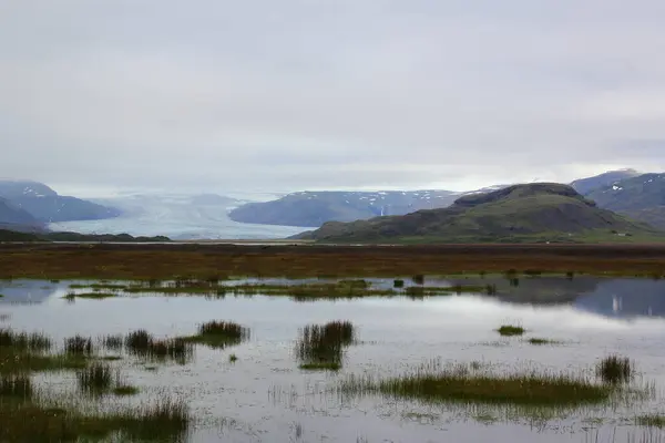 Vista Diurna Natureza Cênica Glaciar Breidamerkurjokull Islândia — Fotografia de Stock