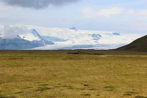 Vista Diurna Della Natura Panoramica Del Ghiacciaio Breidamerkurjokull Islanda — Foto Stock