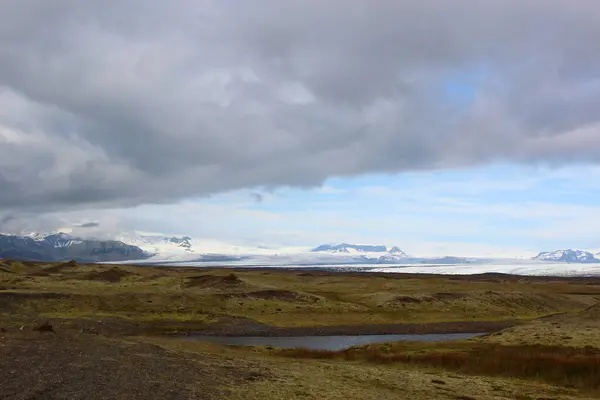 Vista Diurna Della Natura Panoramica Del Ghiacciaio Breidamerkurjokull Islanda — Foto Stock