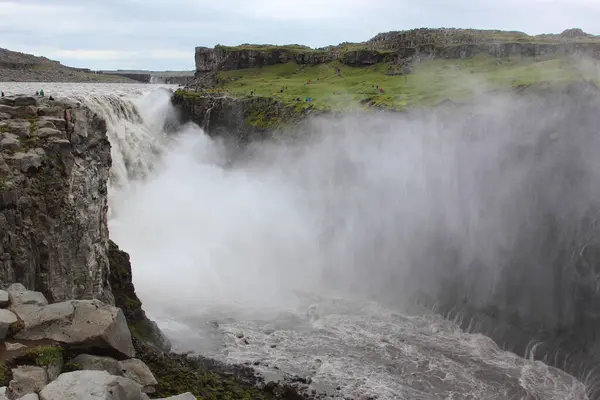 Dettifoss Vattenfall Island Största Vattenfall Europa — Stockfoto