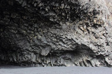 Bazalt Sütunlar, Kara Kum Sahili, İzlanda, Vik