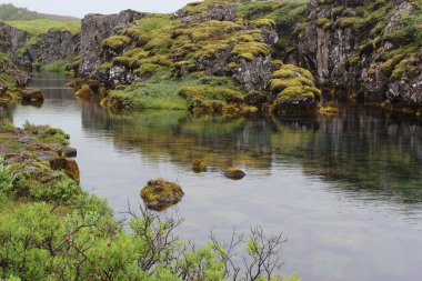 Silfra Thingvellir Ulusal Parkı 'nda bölündü, İzlanda