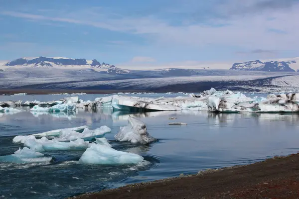 Laguna Lodowa Islandii Islandia Atrakcji Turystycznych Lodowiec Arktyczny Lodowiec Oceaniczny — Zdjęcie stockowe