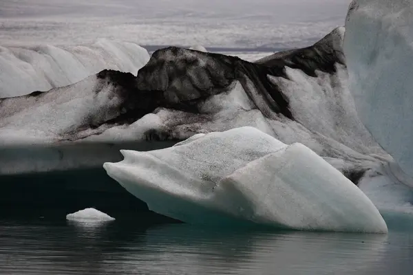 Glacial Laguna Islandia Tempat Wisata Islandia Gletser Arktik Lautan Gletser — Stok Foto