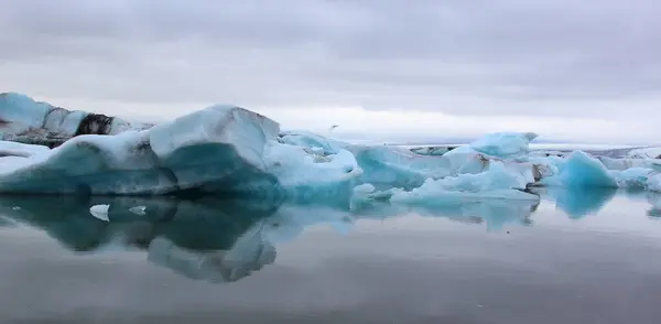 冰岛的冰川泻湖 冰岛旅游胜地 北极冰川 海洋冰川 — 图库照片