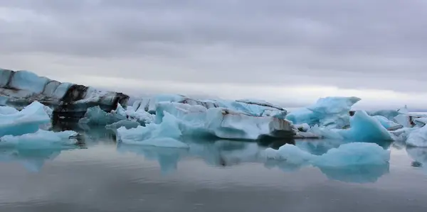 Laguna Glaciale Islanda Islanda Attrazioni Turistiche Ghiacciaio Artico Ghiacciaio Oceanico — Foto Stock