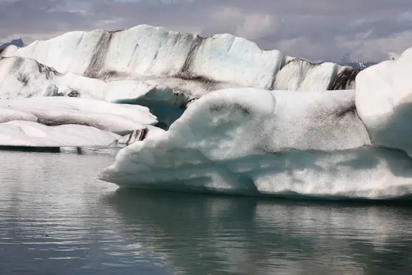 Glacial Lagun Island Islands Turistattraktioner Arktisk Glaciär Havsglaciär Stockbild