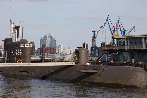 Tyskland Hamburg August 2017 Hamn Containerterminal Den Tyska Hamnen Hamburg — Stockfoto