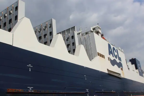 Tyskland Hamburg August 2017 Hamn Containerterminal Den Tyska Hamnen Hamburg — Stockfoto