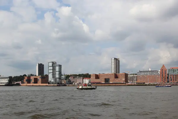 Tyskland Hamburg August 2017 Hamn Containerterminal Den Tyska Hamnen Hamburg — Stockfoto