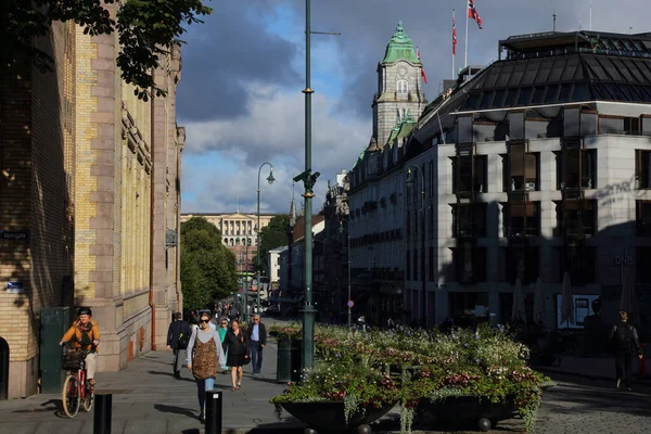 Oslo Strassenbild Oslo Stratenschap — Stockfoto