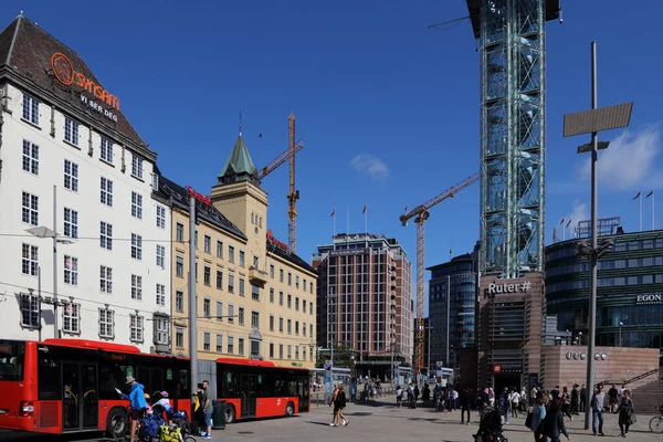 Oslo Strassenbild Oslo Streetscape — стокове фото