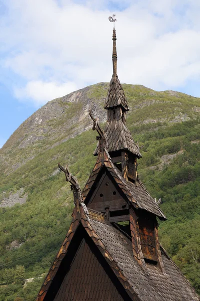 Stabkirche Borgund Borgund Stavkyrka — Stockfoto