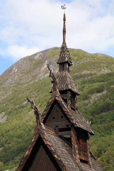 Stabkirche Borgund Borgund Stavkyrka — Stockfoto