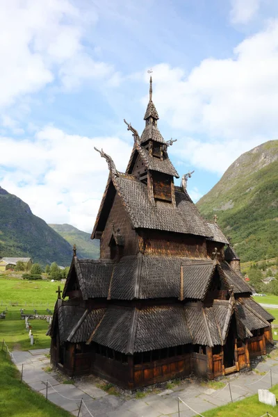 Stabkirche Borgund Borgund Kilisesi — Stok fotoğraf