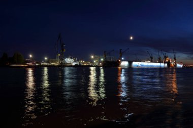 Hamburg Limanı 'nın manzarası